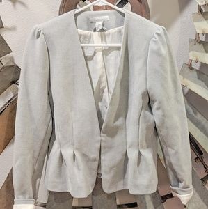 Grey Peplum Blazer